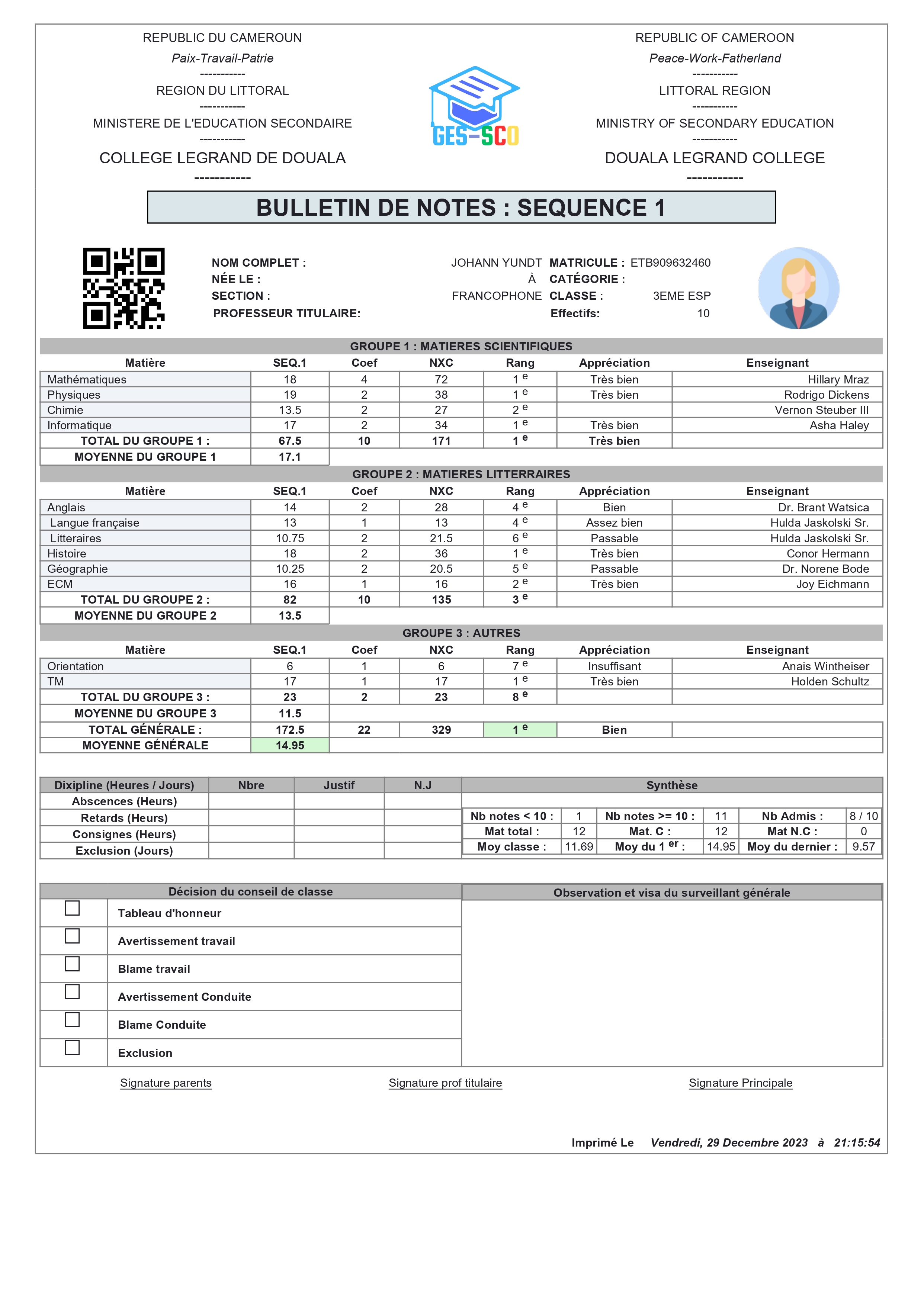 Logiciel élémentaire 3